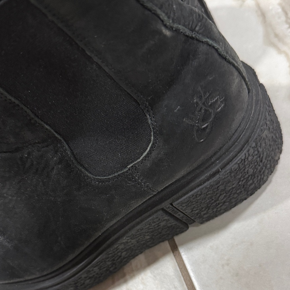 John Fluevog Platform Booties- black leather Size 8 - Picture 6 of 10